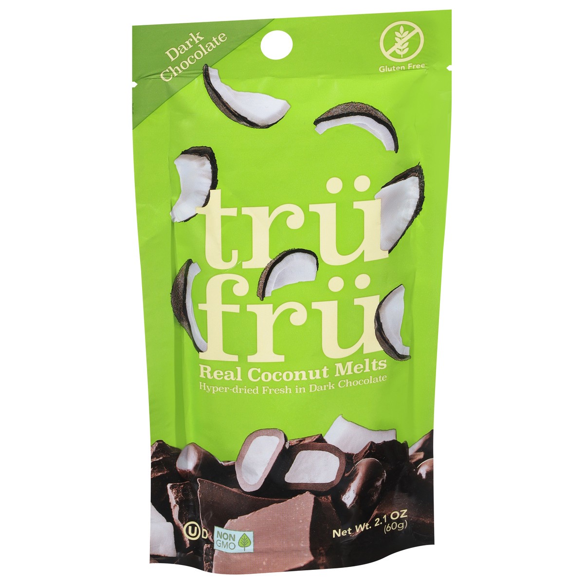 slide 7 of 9, Tru Fru Real Dark Chocolate Coconut Melts 2.1 oz, 2.1 oz