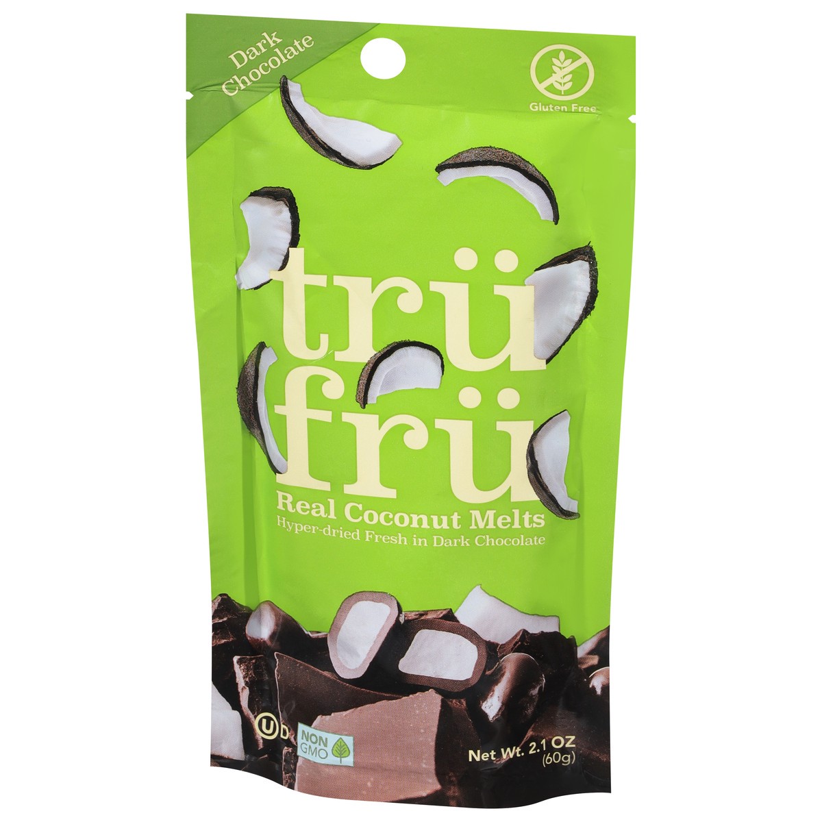 slide 2 of 9, Tru Fru Real Dark Chocolate Coconut Melts 2.1 oz, 2.1 oz