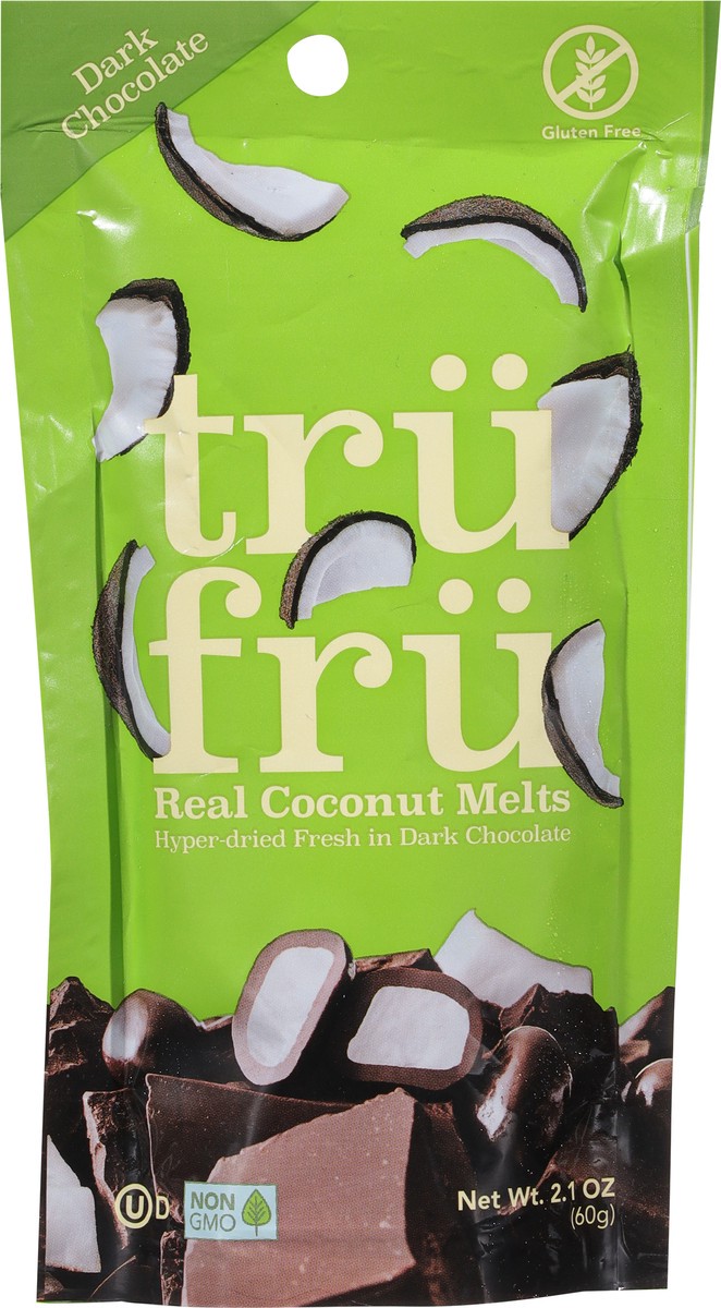 slide 5 of 9, Tru Fru Real Dark Chocolate Coconut Melts 2.1 oz, 2.1 oz