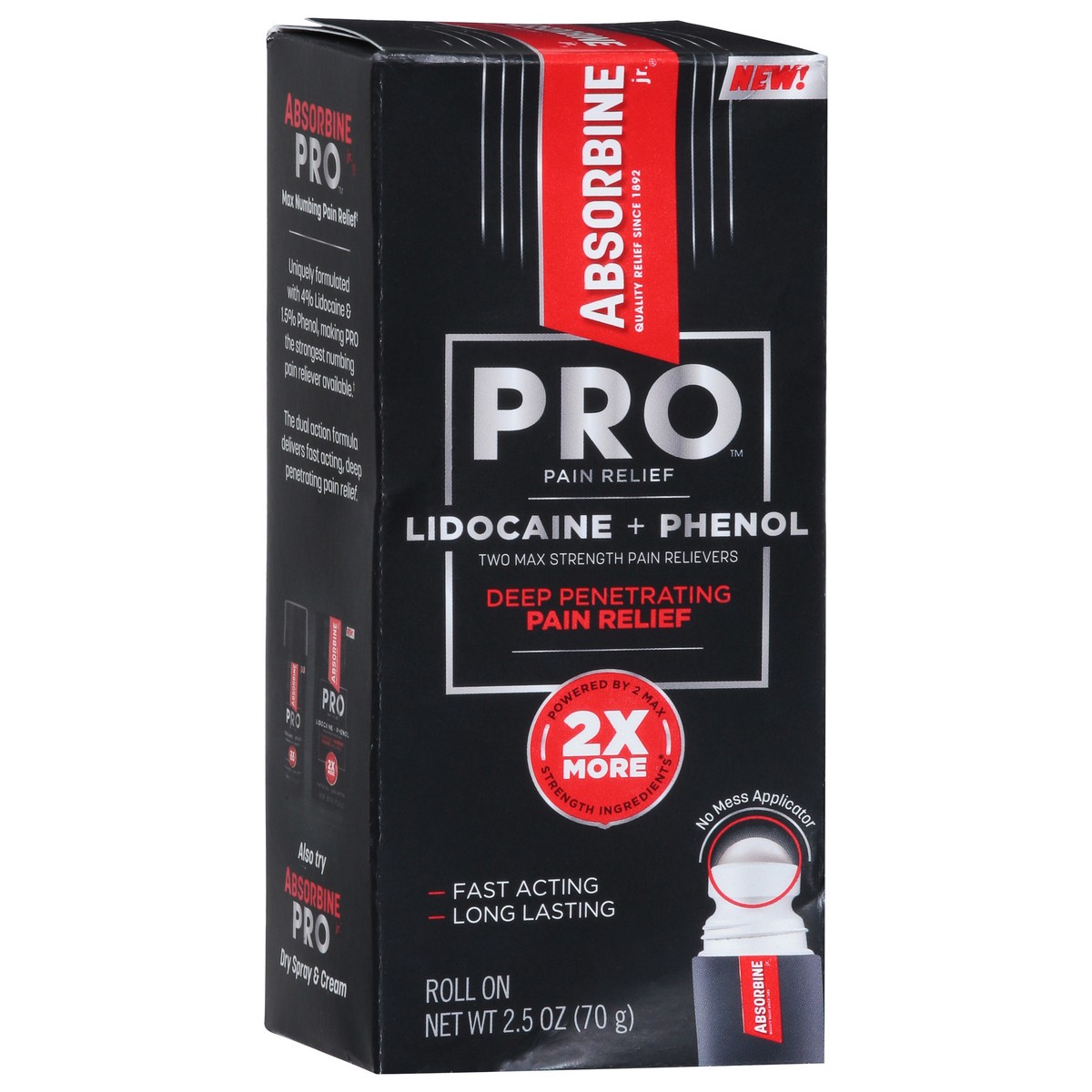 slide 2 of 15, Absorbine Pro Max Strength Roll On Deep Penetrating Pain Relievers 2.5 oz, 2.5 oz