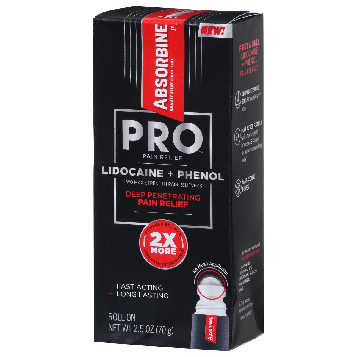 slide 13 of 15, Absorbine Pro Max Strength Roll On Deep Penetrating Pain Relievers 2.5 oz, 2.5 oz