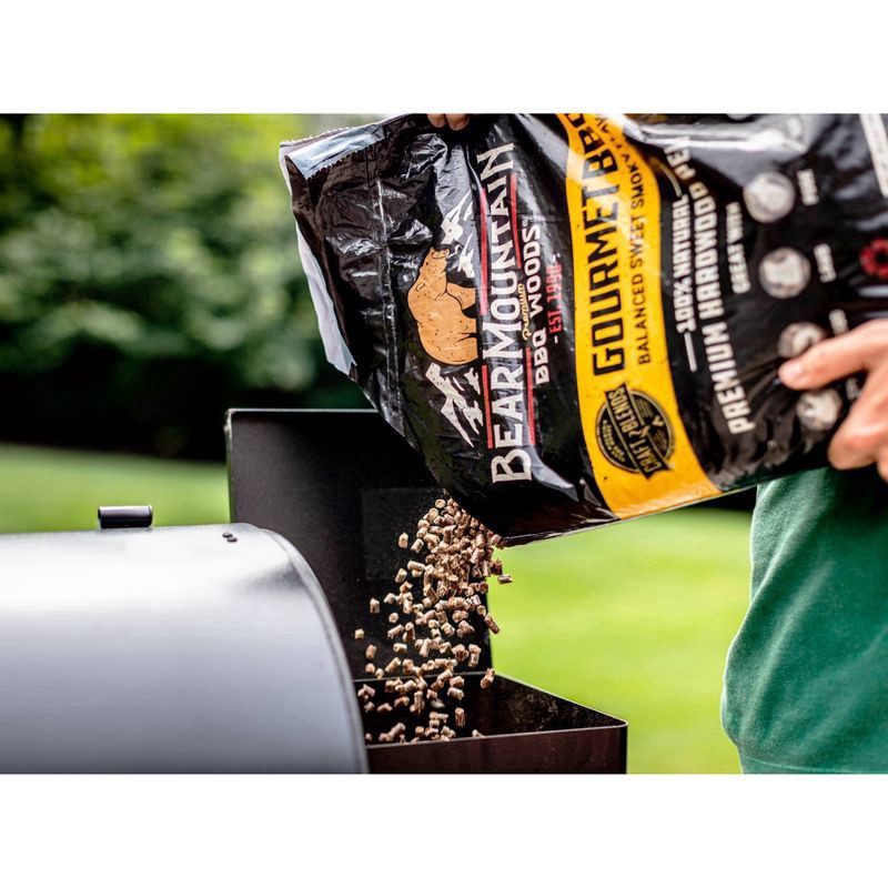 slide 4 of 8, Bear Mountain Gourmet BBQ Craft Blend Wood Pellets, 20 lb