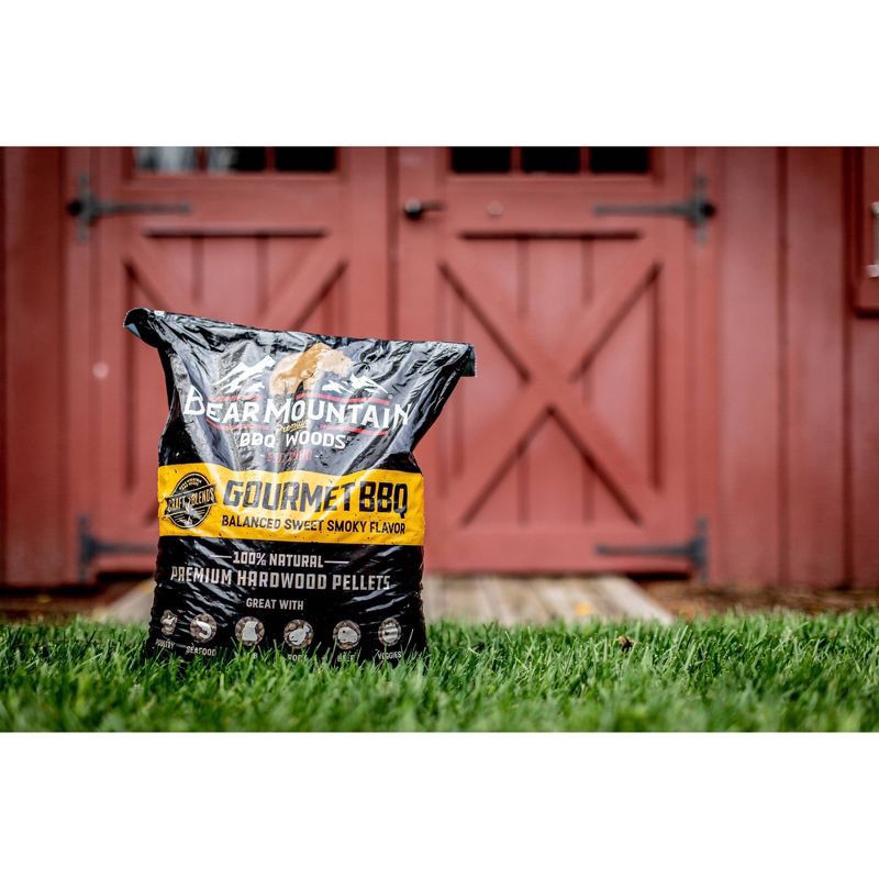 slide 6 of 8, Bear Mountain Gourmet BBQ Craft Blend Wood Pellets, 20 lb