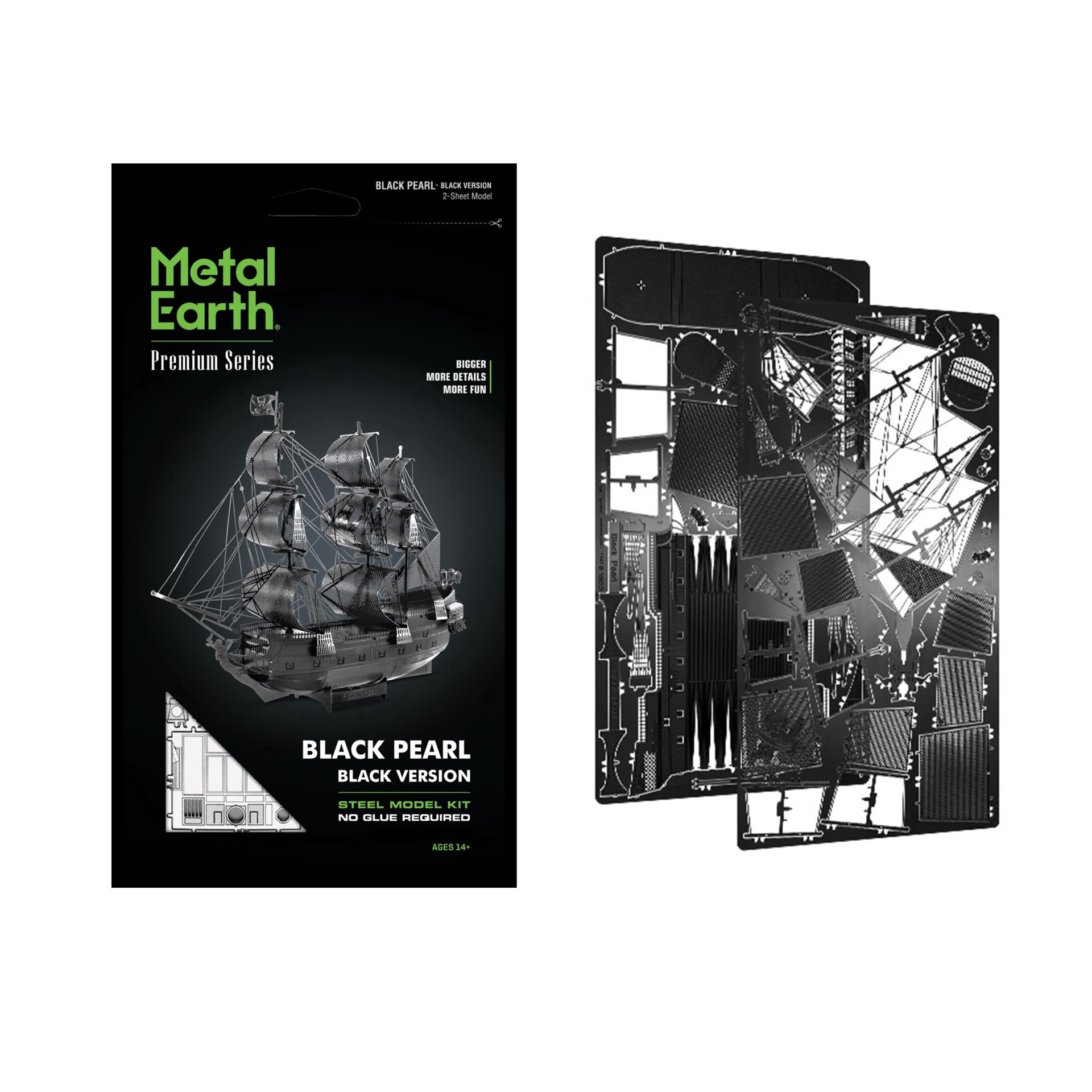 slide 2 of 9, Fascinations Metal Earth Premium Series Black Pearl Black Version Steel Model Kit, 5.75 in x 1.75 in x 4.5 in