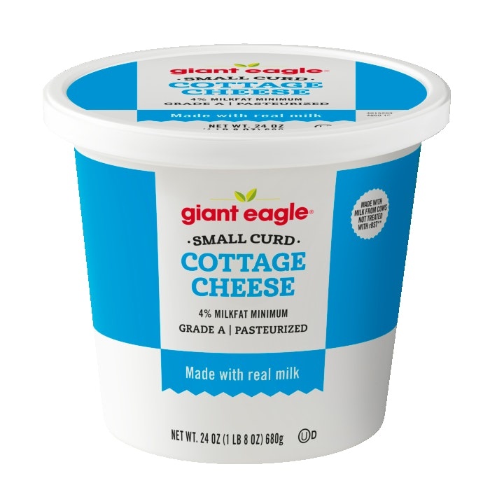 slide 1 of 1, Giant Eagle Cottage Cheese, Small Curd, 24 oz