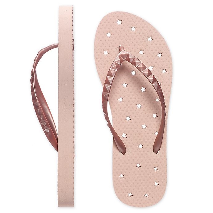 slide 1 of 1, SALT Women's Large Shower Flip Flop - Rose Gold, 1 ct