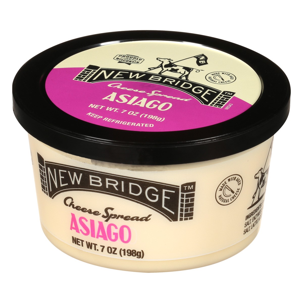 slide 9 of 9, New Bridge Cheese Spread, 7 oz