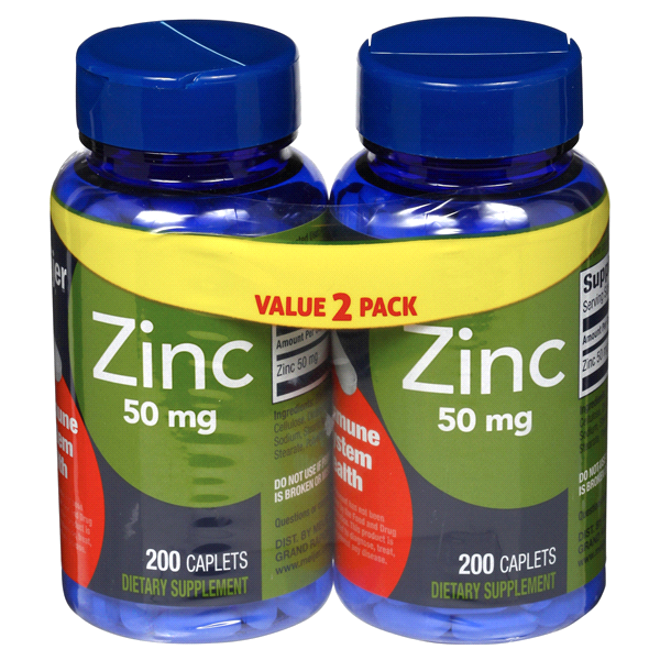 slide 1 of 4, Meijer Zinc 50 mg, Value, 400 ct