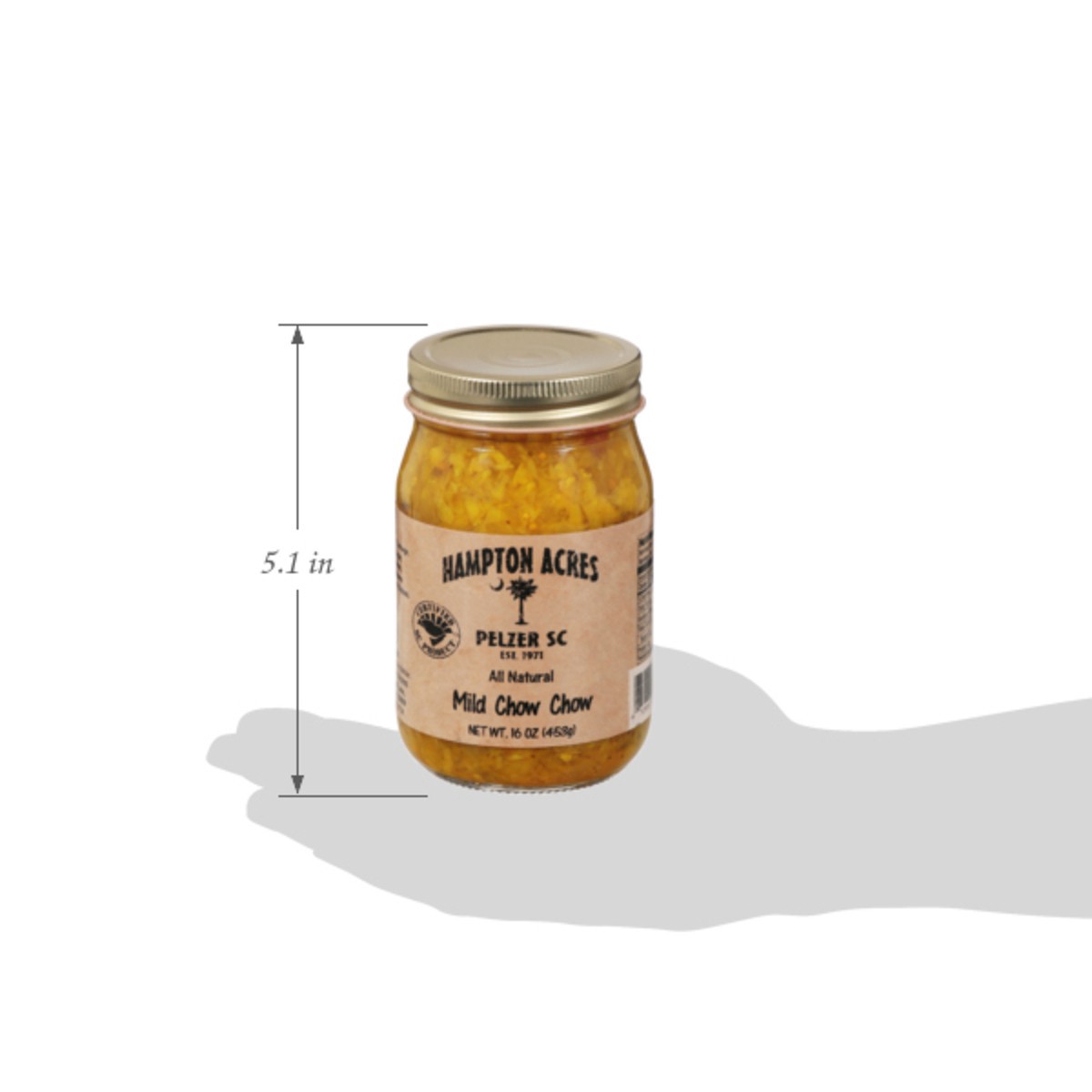 slide 10 of 15, Hampton Farms Mild Chow Chow, 16 oz