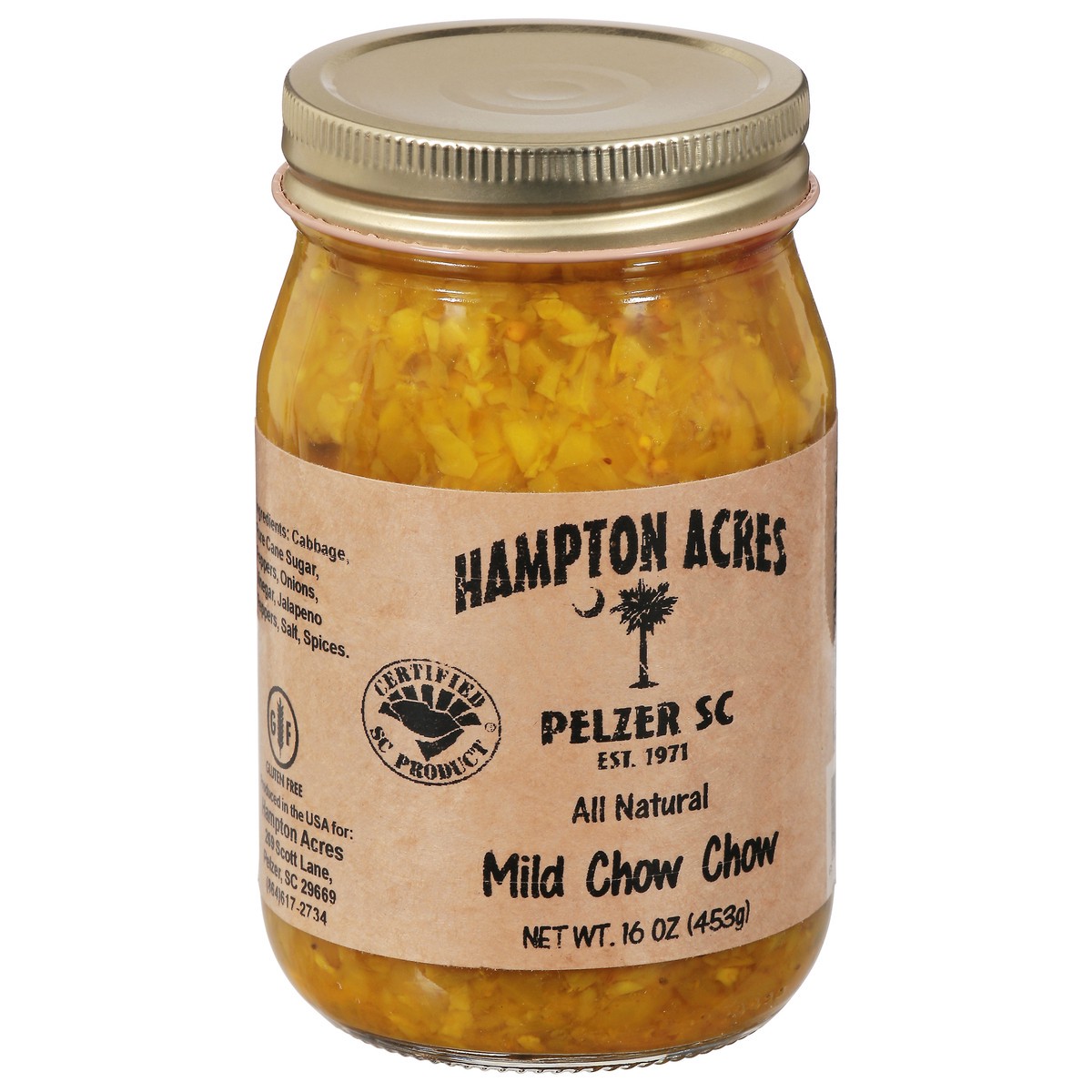 slide 8 of 15, Hampton Farms Mild Chow Chow, 16 oz