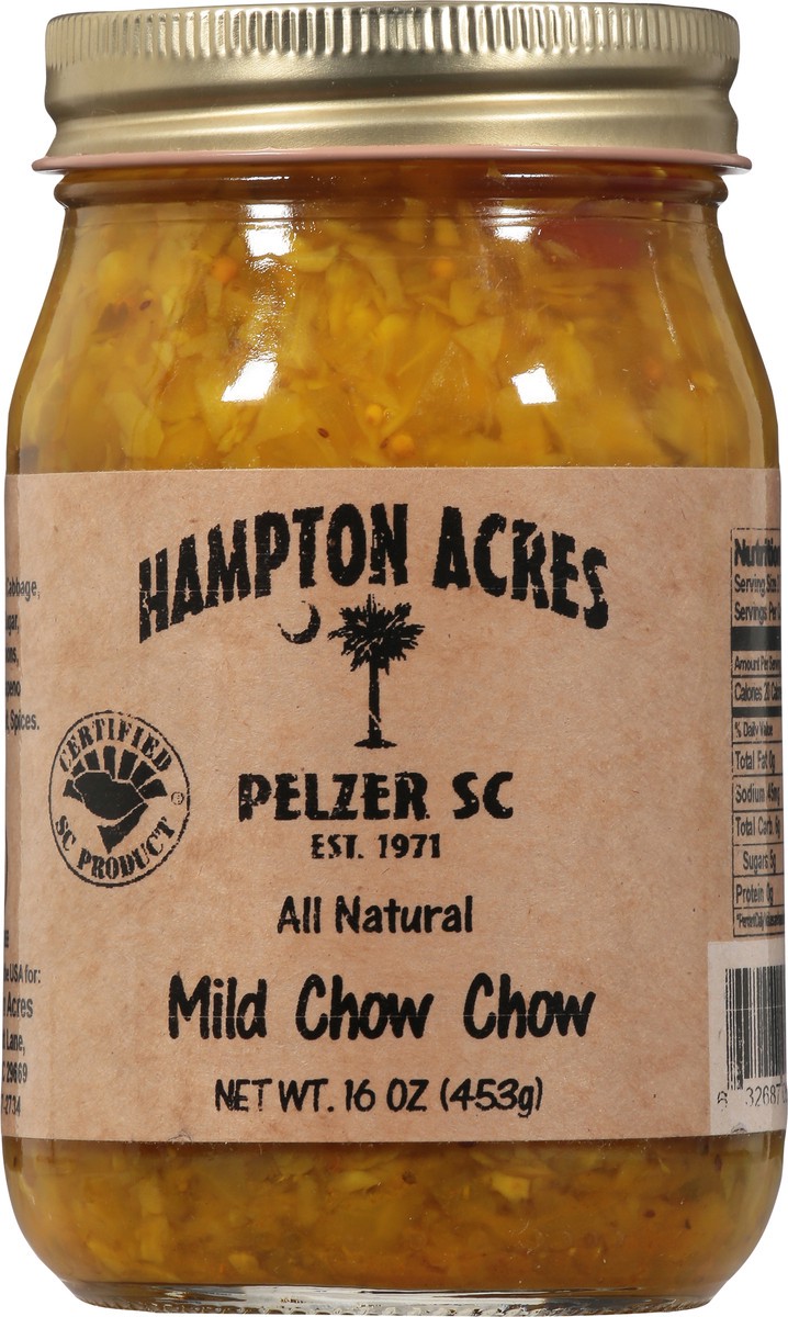 slide 3 of 15, Hampton Farms Mild Chow Chow, 16 oz