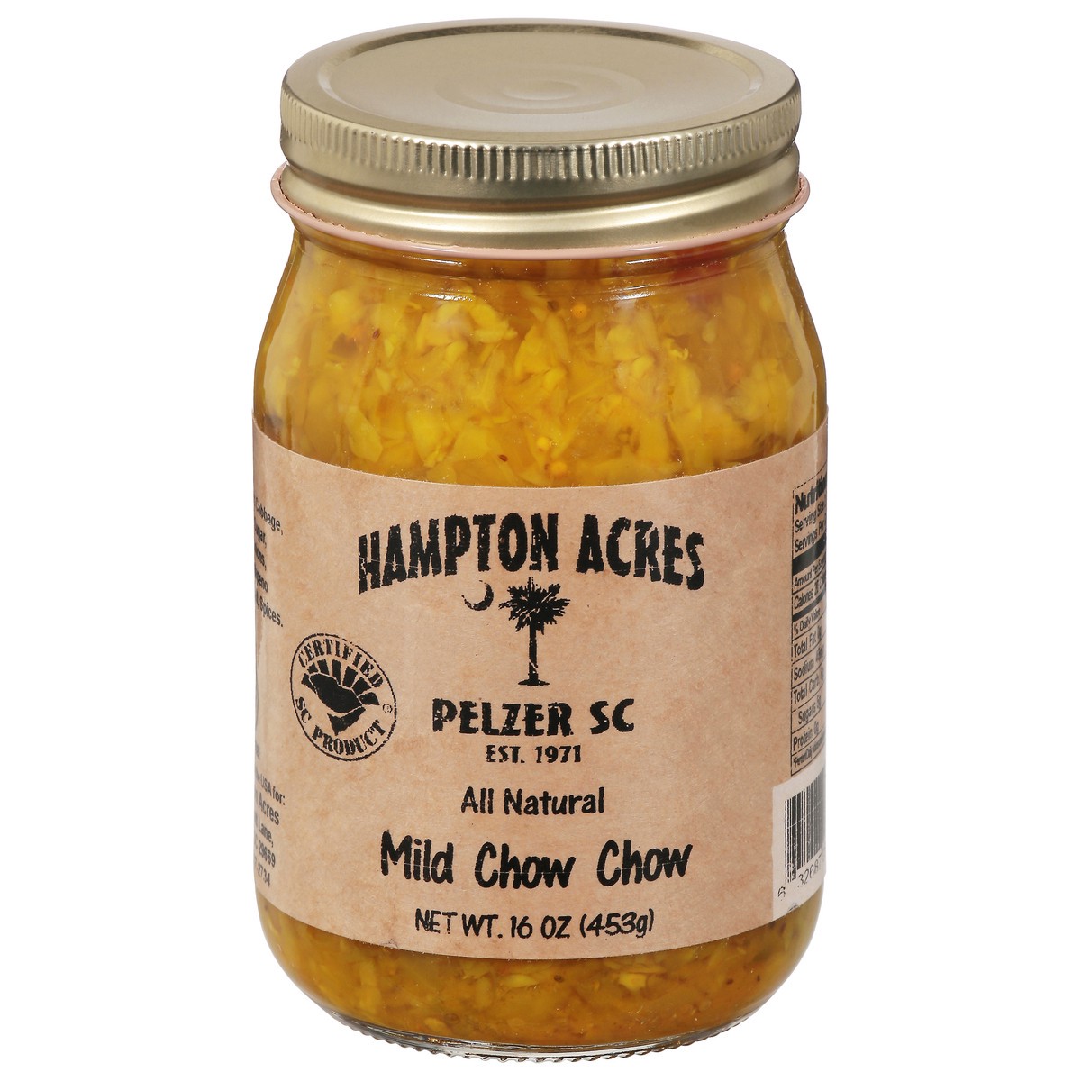 slide 1 of 15, Hampton Farms Mild Chow Chow, 16 oz