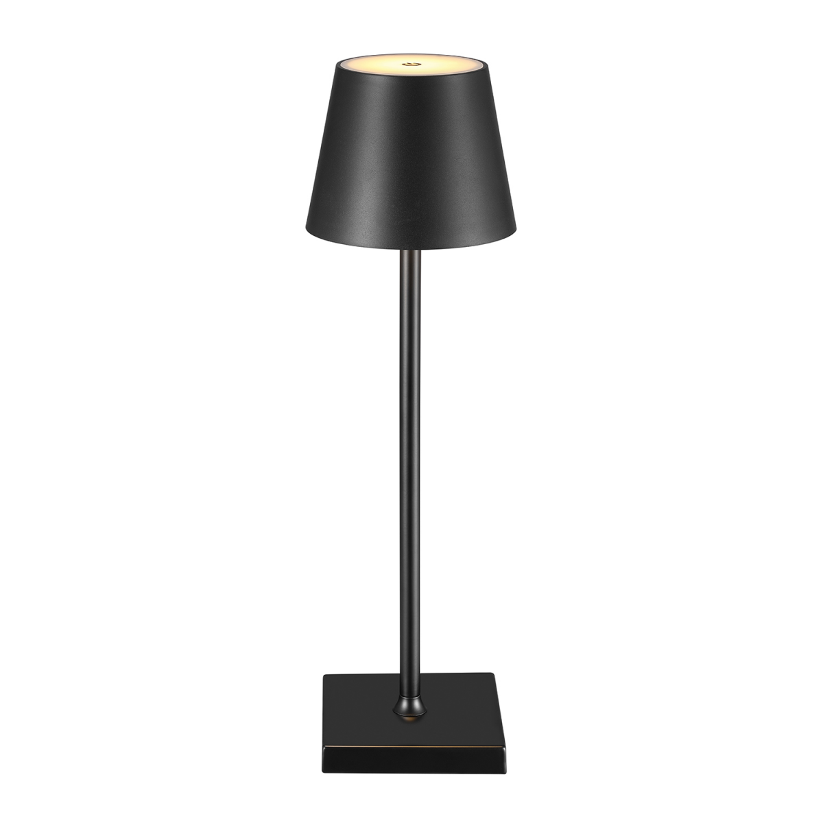 slide 3 of 3, Globe 15" Led Matte Black Dimmable, 15 in