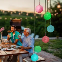 Globe RGB Hanging Outdoor Solar Wind Chimes