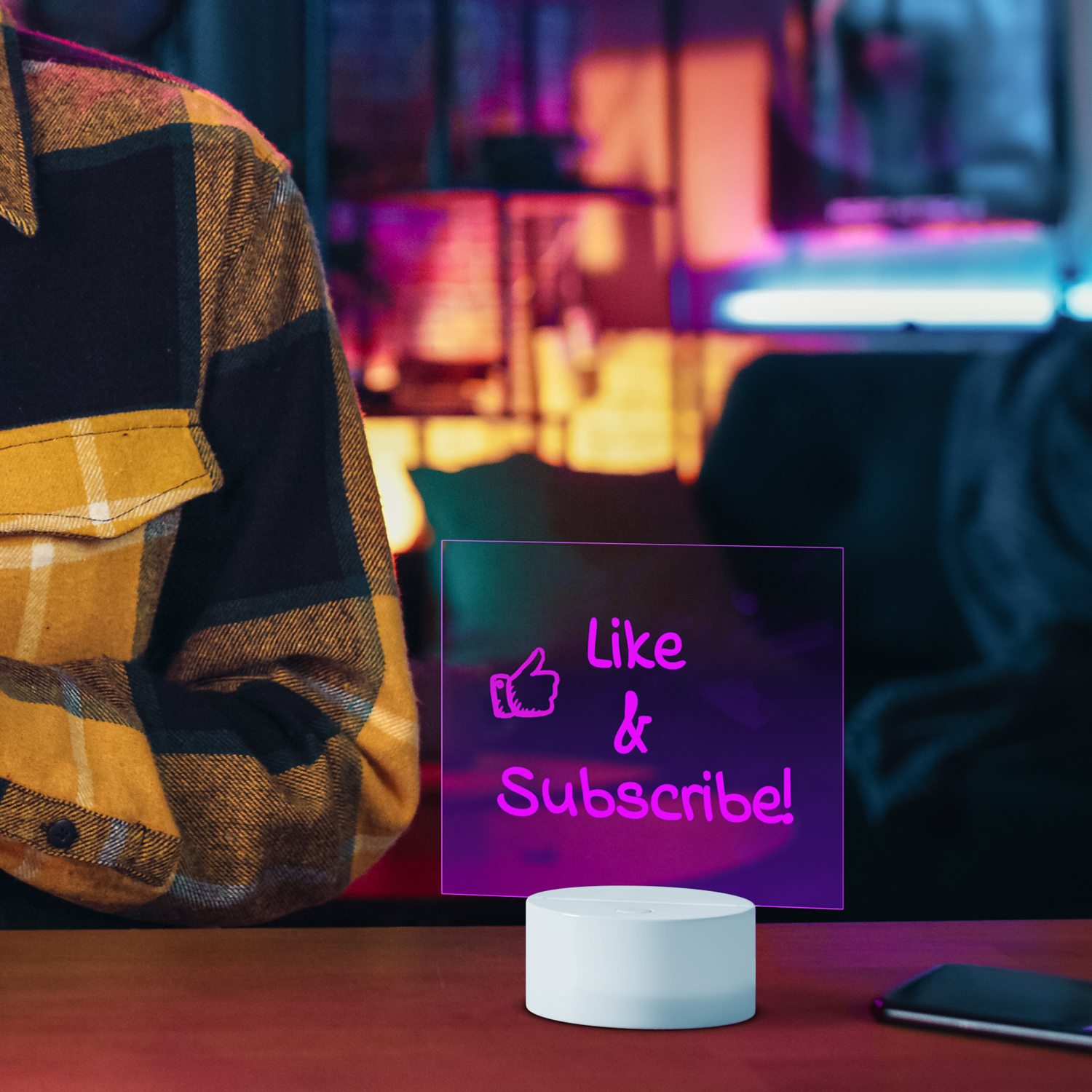 slide 1 of 2, LED Mini Glow Board Rechargeable, 1 ct