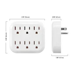 Globe Walltap 6-Outlet White