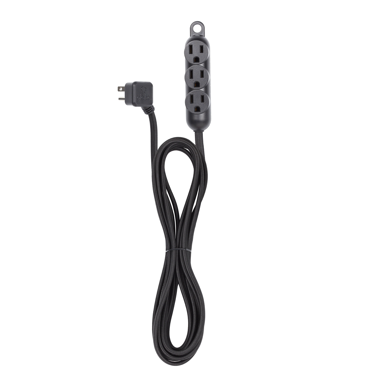 slide 1 of 2, Required Attribute Value Checked Product Name Globe Designer Cord 3 Outlet Black, 12 ft