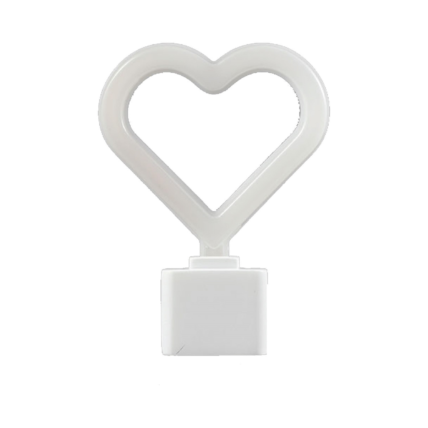 slide 1 of 3, Globe Electric LED Heart Neon NL Pink Light Auto on/off PDQ 6 units, 1 ct