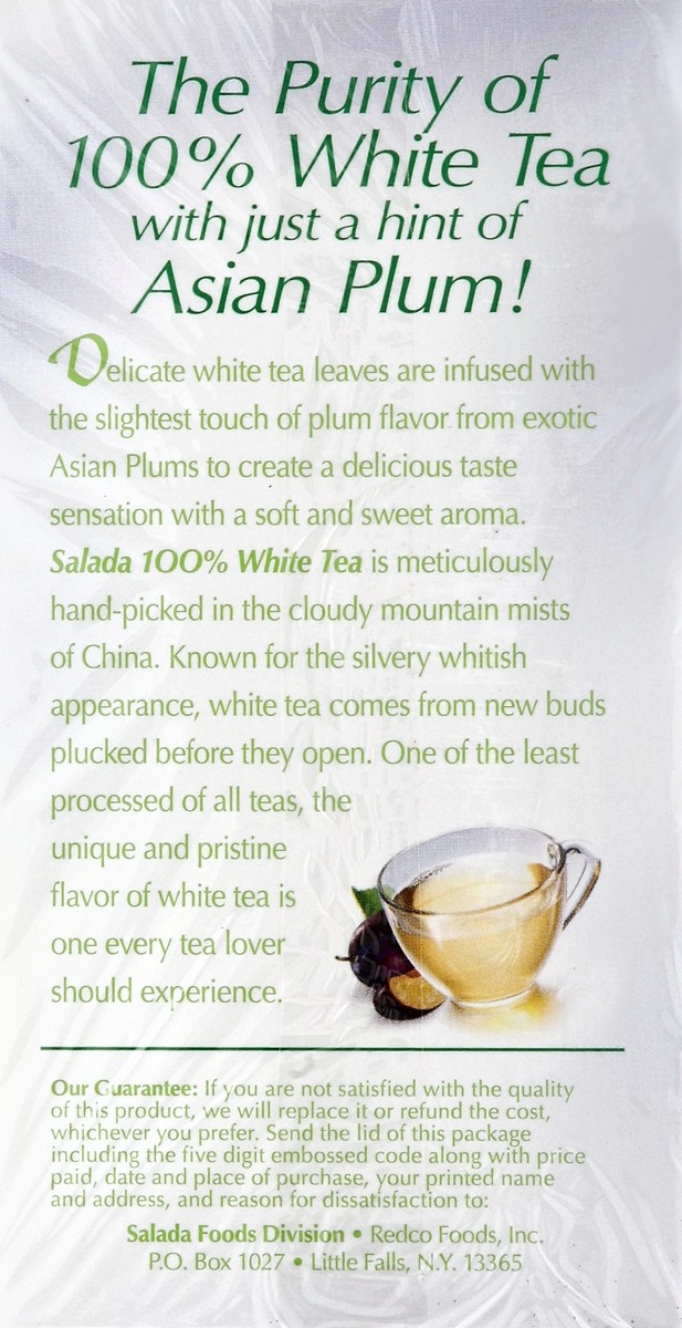 slide 5 of 5, Salada Tea 100% White Tea 20 ea, 20 ct