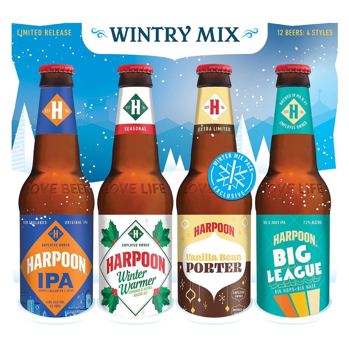 slide 1 of 6, Harpoon Brewery Summer Vacation Variety Pack, 12 ct; 12 fl oz