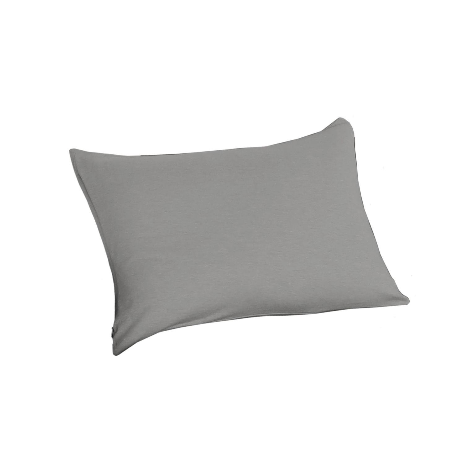 slide 1 of 7, Havenstay Travel Pillow Cover Jersey Grey, 20 x 14