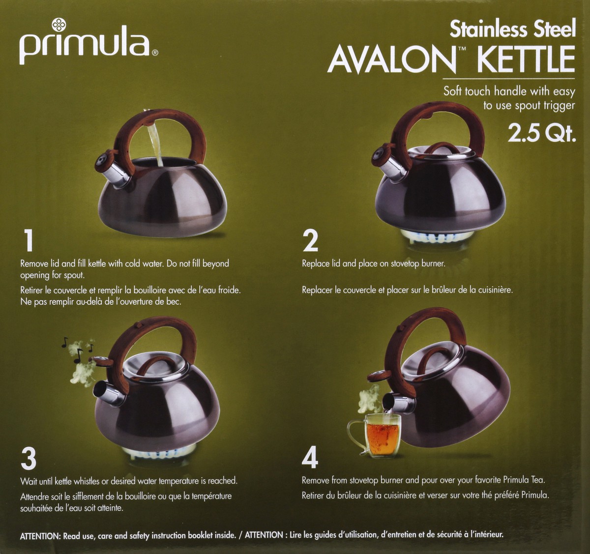 slide 4 of 4, Primula 2.5 Quart Gunmetal Whistling Kettle 1 ea, 1 ct