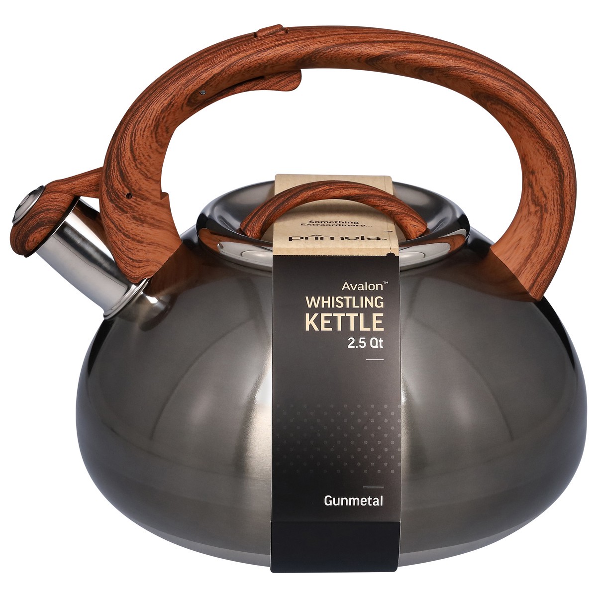 slide 1 of 4, Primula 2.5 Quart Gunmetal Whistling Kettle 1 ea, 1 ct