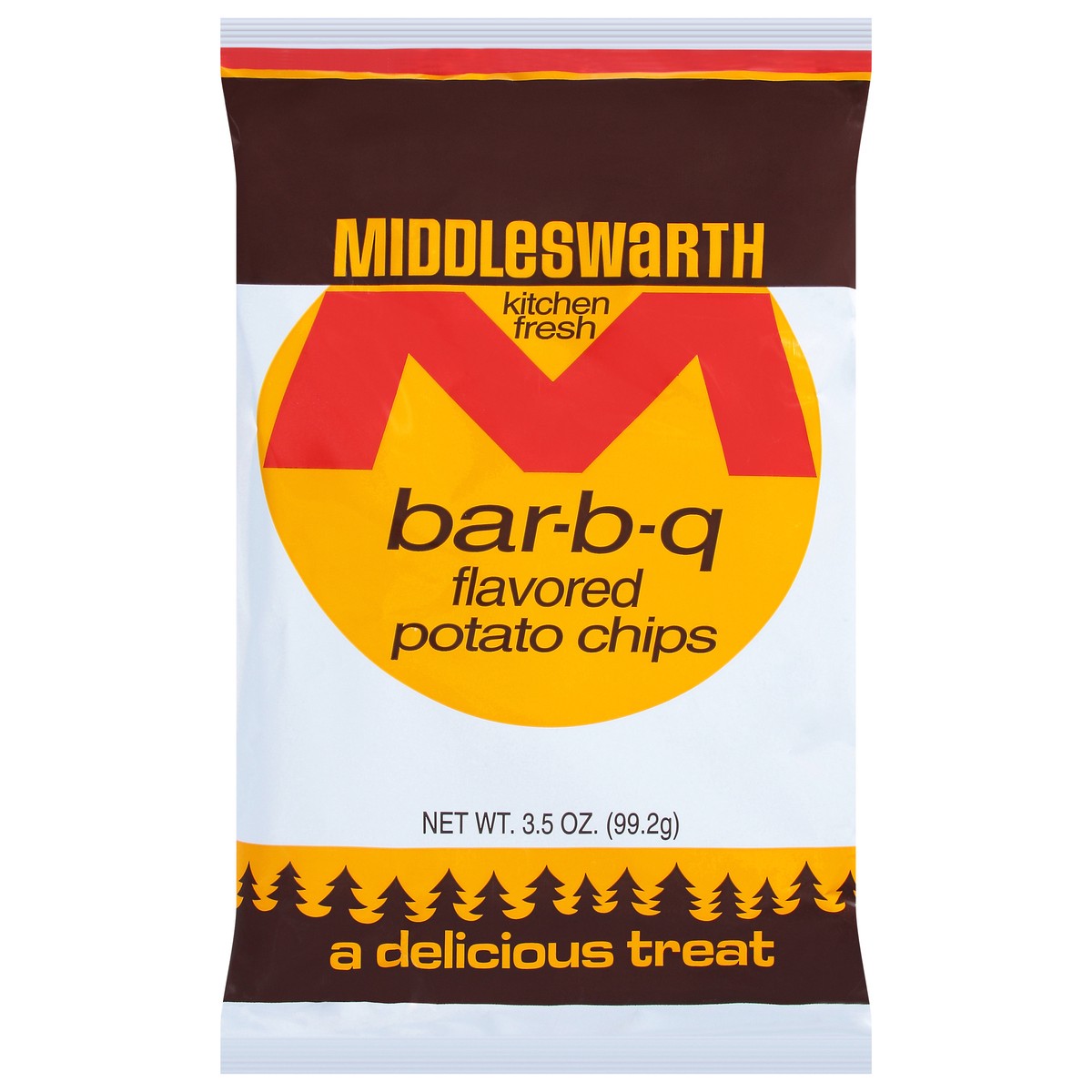 slide 1 of 5, Middleswarth Bar-B-Q Flavored Potato Chips 3.5 oz, 5 oz