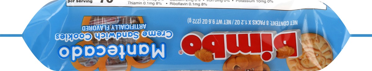 slide 5 of 12, Bimbo Mantecado Creme Sandwich Cookies 8 ea, 8 ct