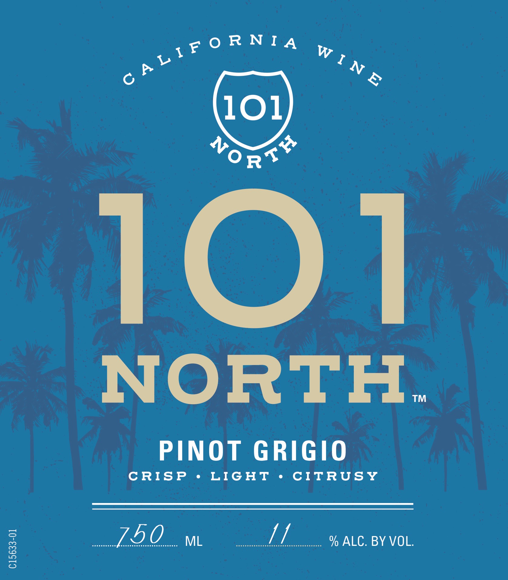 slide 2 of 4, 101 North Pinot Grigio California Wine, 750mL Bottle, 11% ABV, 750 ml