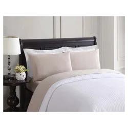 London Fog Solid Tan Full Sheet set