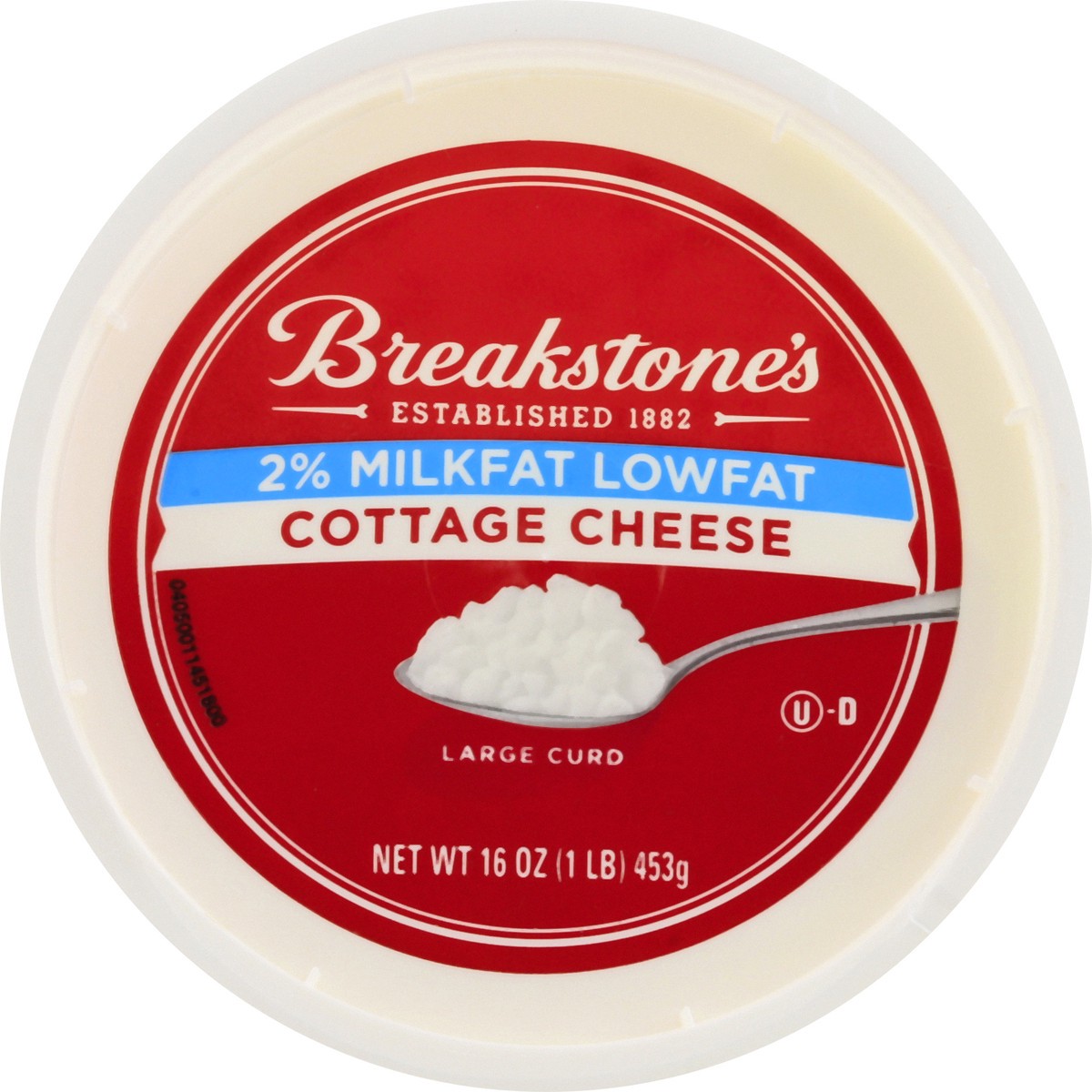 slide 2 of 10, Breakstone's Lowfat Large Curd Cottage Cheese with 2% Milkfat, 16 oz Tub, 16 oz