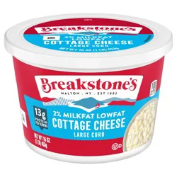 Breakstone's Large Curd Lowfat 2% Milkfat Cottage Cheese 16 oz