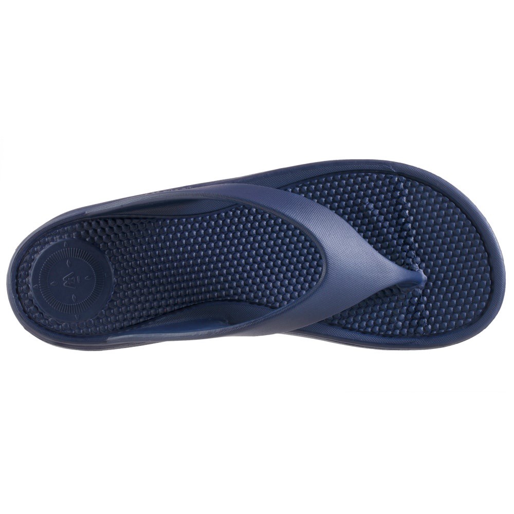 slide 5 of 5, totes Womens Sol Bounce Ara Thong Sandals - Navy Blue, 1 ct