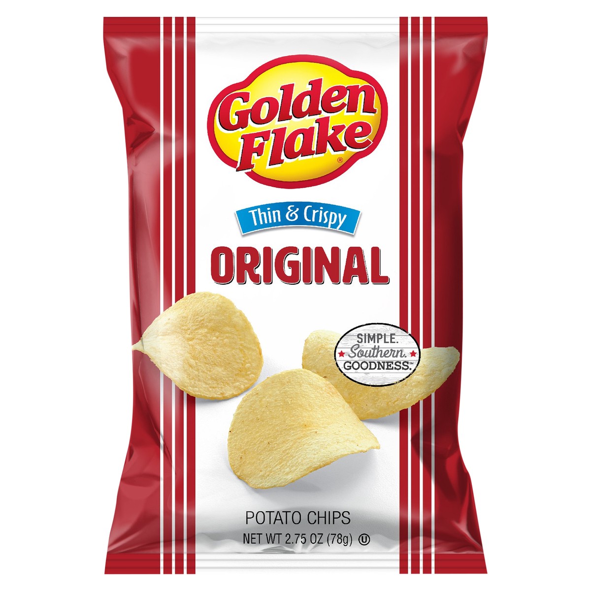 slide 8 of 11, Golden Flake Potato Chips Thin&Crispy Original, 2.75 oz