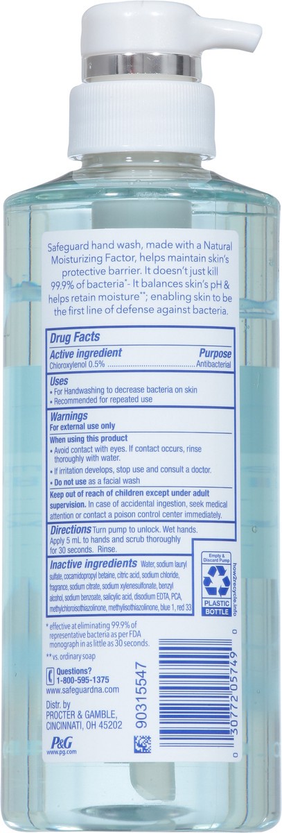 slide 10 of 14, Safeguard Antibacterial Hand Wash, Fresh Clean Scent, 15.5 oz