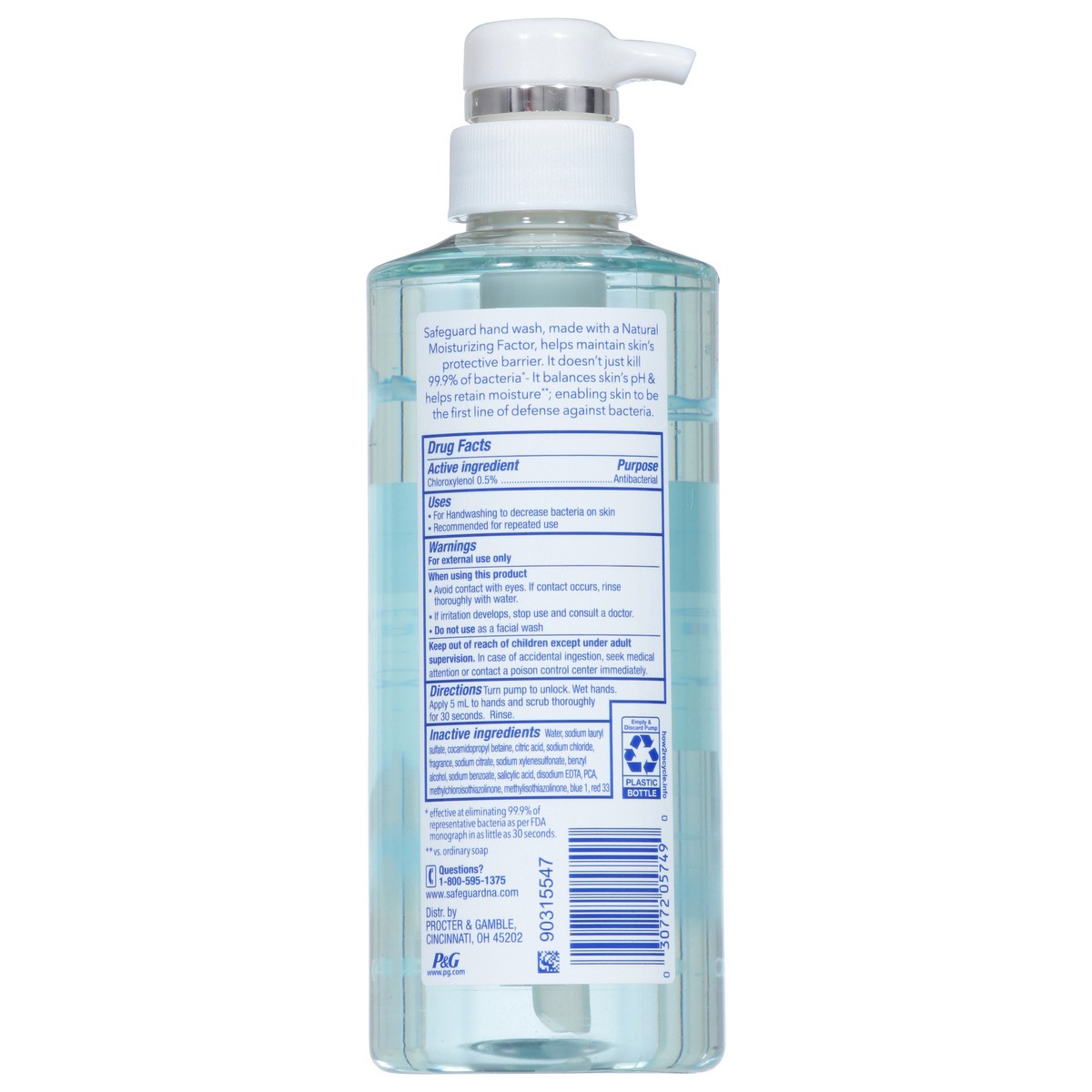 slide 5 of 14, Safeguard Antibacterial Hand Wash, Fresh Clean Scent, 15.5 oz