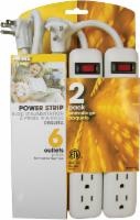 slide 1 of 1, Prime Wire & Cable 6-Outlet Power Strip, 2 ct; 3 ft