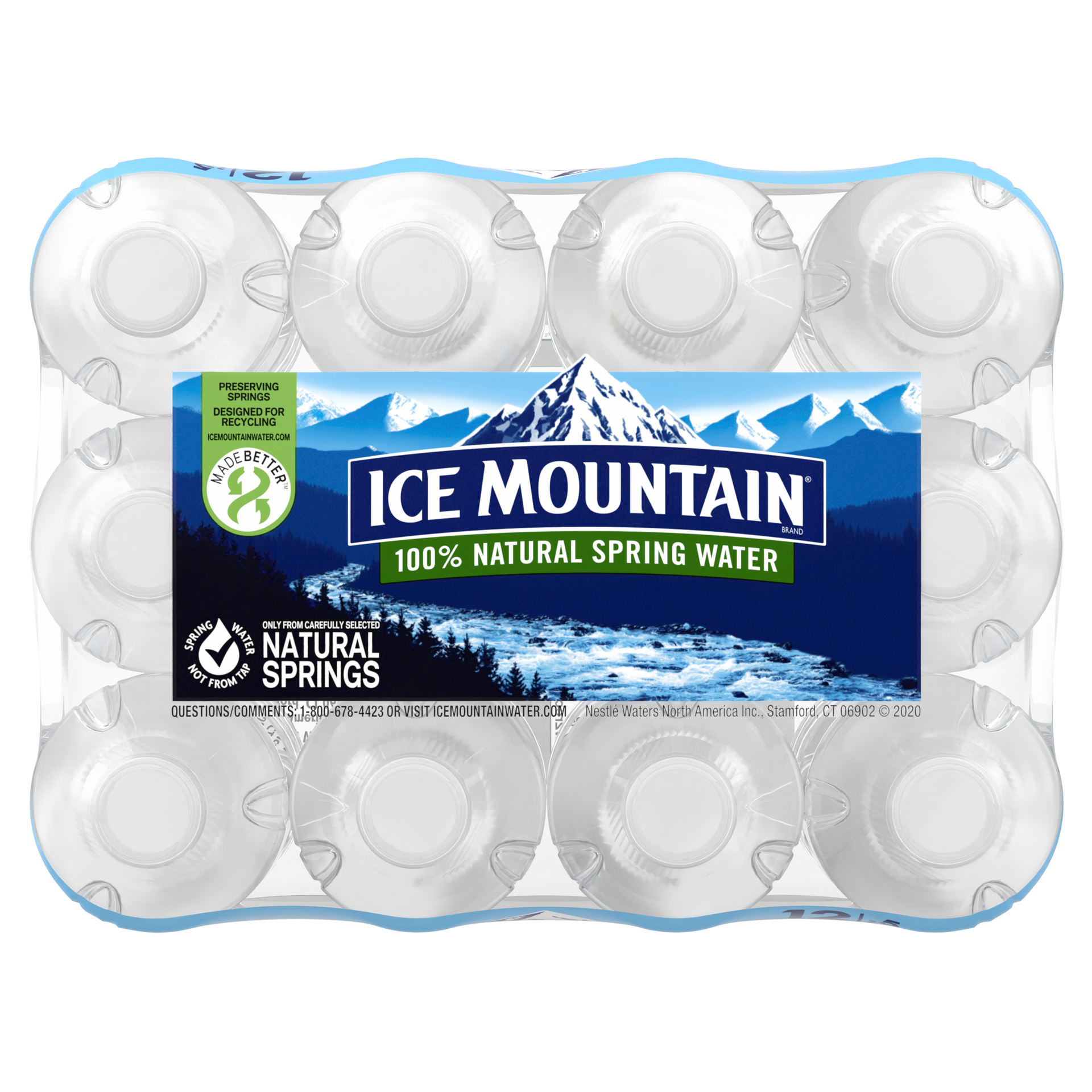 slide 5 of 5, ICE MOUNTAIN Brand 100% Natural Spring Water,  (Pack of 12) - 16.9 fl oz, 16.9 fl oz