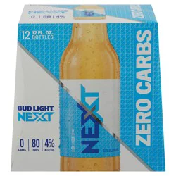 Bud Light Next Super Crisp Zero Carbs Light Beer 12 - 12 fl oz