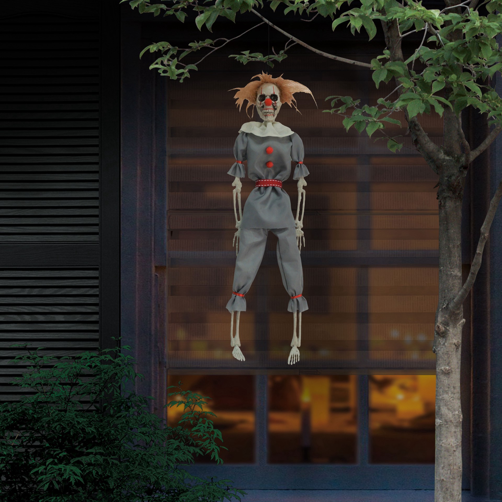 slide 3 of 3, 15.75" Hanging Joker Skeleton By Ashland, 3.74 in x 1.97 in x 15.75 in