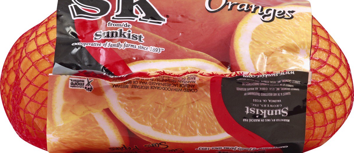 slide 3 of 5, Sunkist Oranges, Navel, 4 lb