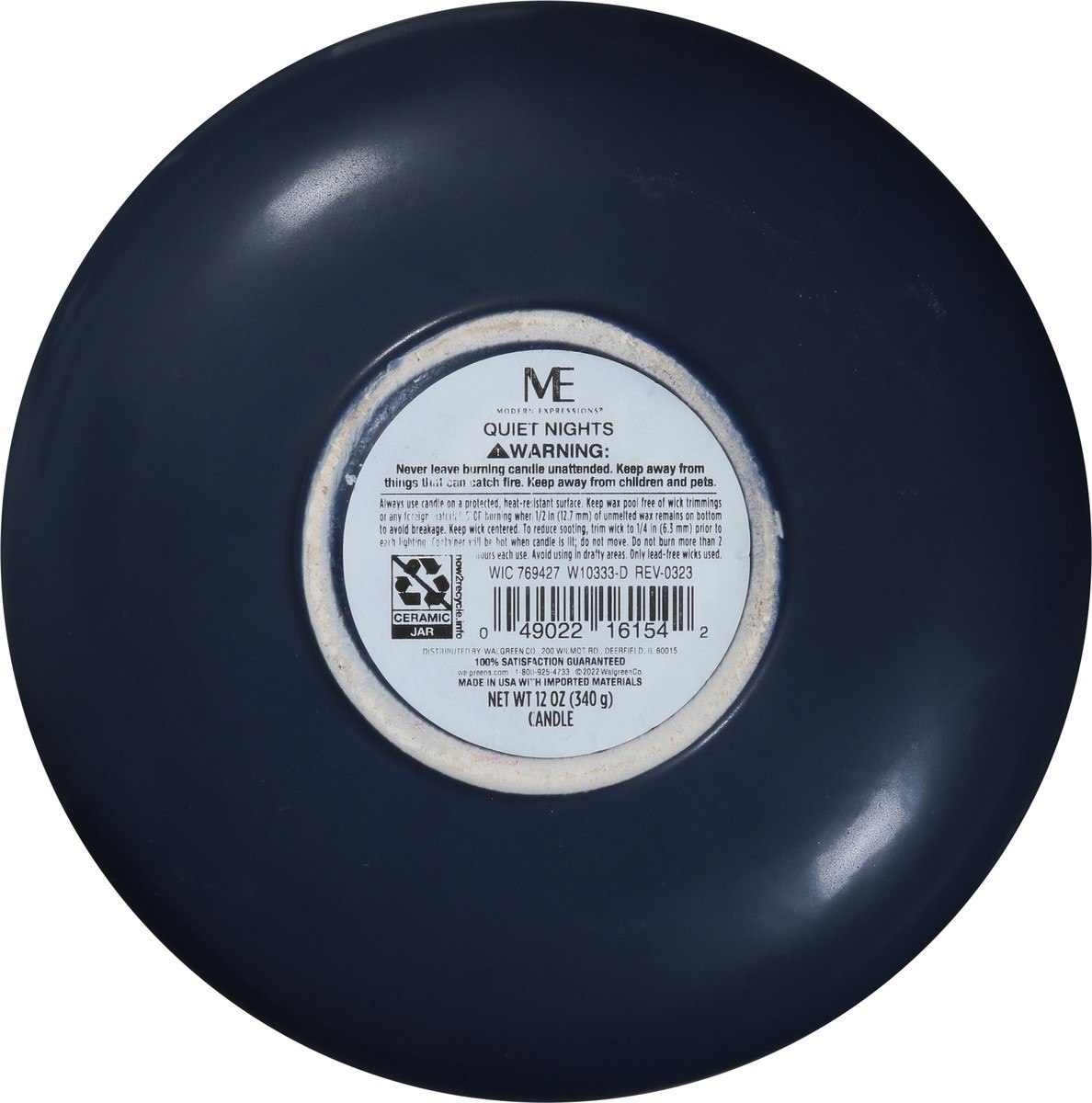 slide 4 of 9, Modern Expressions Quiet Nights Candle 1 ea, 1 ct