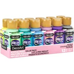 Deco Art Americana 12 ct Pastel Paint Set