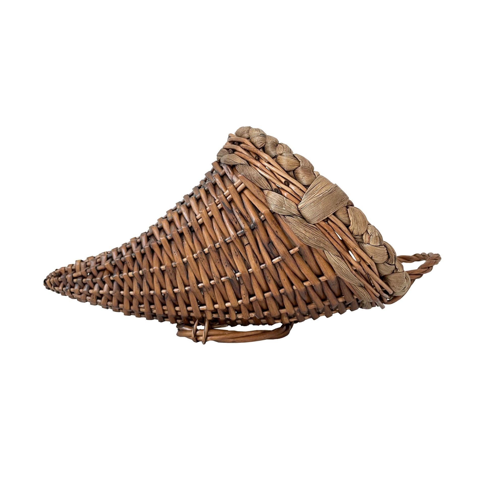 slide 2 of 4, 13.5" Wicker Cornucopia Basket By Ashland, 13.4 in x 8 in x 7.2 in