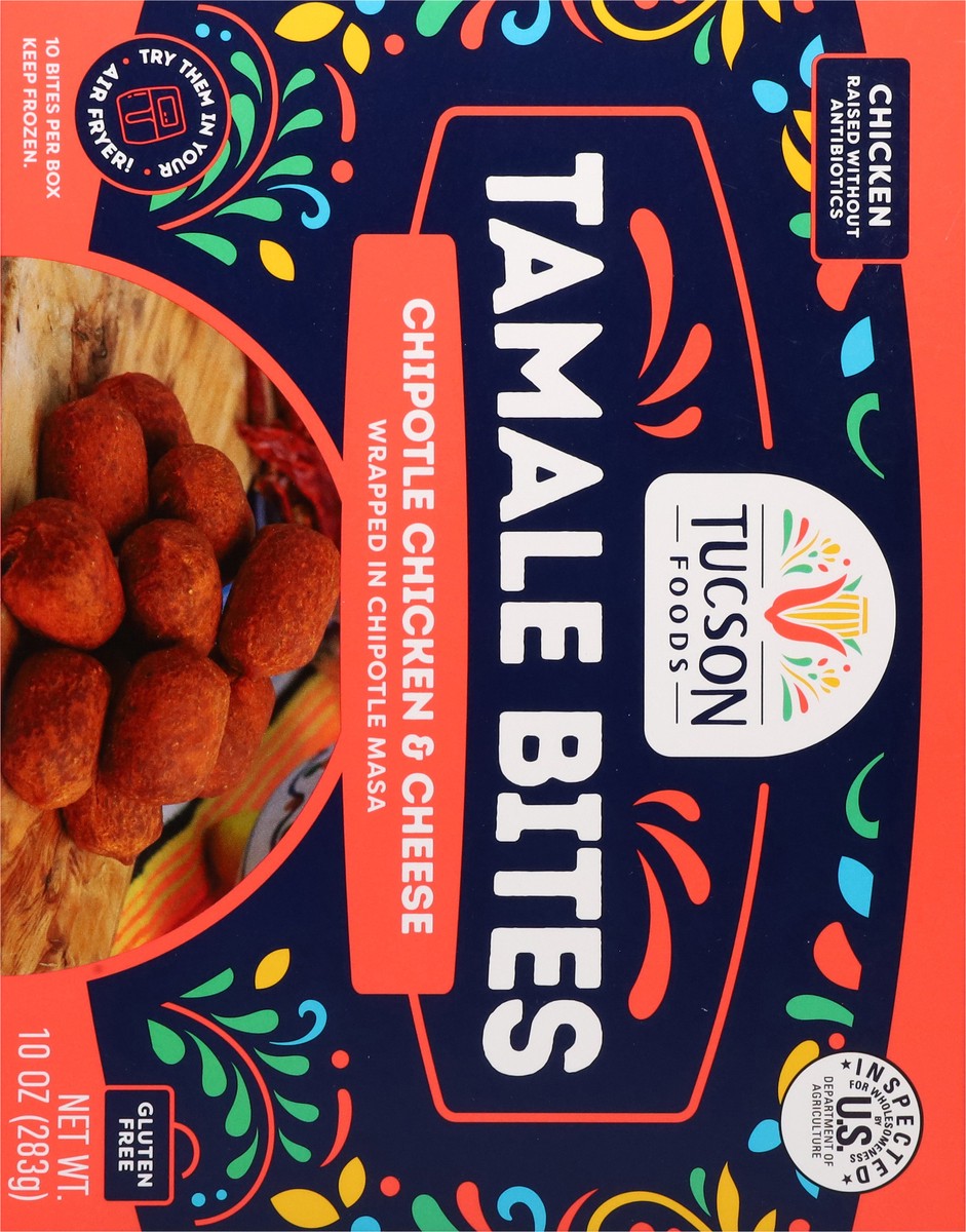 slide 14 of 15, Tucson Foods Chipotle Chicken & Cheese Tamale Bites 10 ea, 10 ct