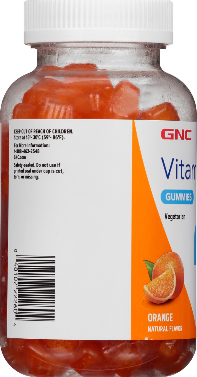 slide 8 of 12, GNC Gummies 250 mg Orange Vitamin C 120 ea, 120 ct