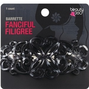 slide 1 of 1, Beauty 360 Hair Jewelry Filigree Barrette, 1 ct