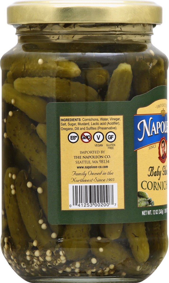 slide 8 of 12, Napoleon Baby Gherkin Cornichons - 12 oz, 12 oz