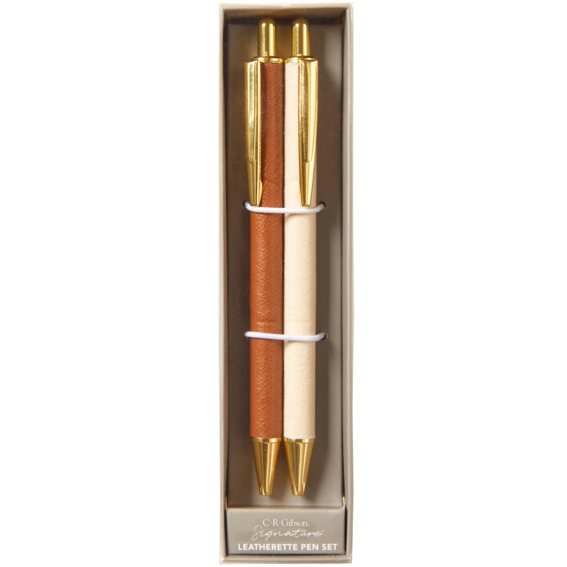 slide 1 of 1, C.R. Gibson Leatherette Pen Set, 5.5 ft